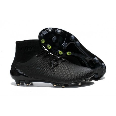 all black nike football boots