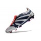 adidas Predator Elite Tongue FG Silver Black Red