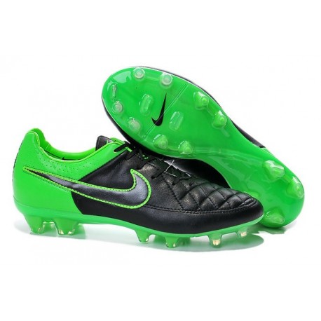 green nike soccer boots