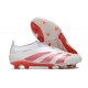 adidas Predator Elite Laceless FG White Crimson