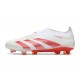 adidas Predator Elite Laceless FG White Crimson