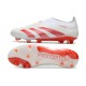 adidas Predator Elite Laceless FG White Crimson