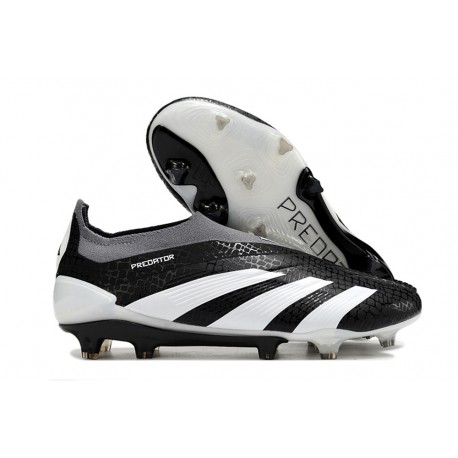 adidas Predator Elite Laceless FG Black White