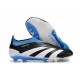 adidas Predator Elite Laceless FG Black White Blue