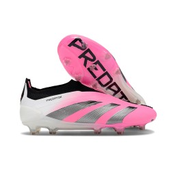 adidas Predator Elite Laceless FG Pink White Black