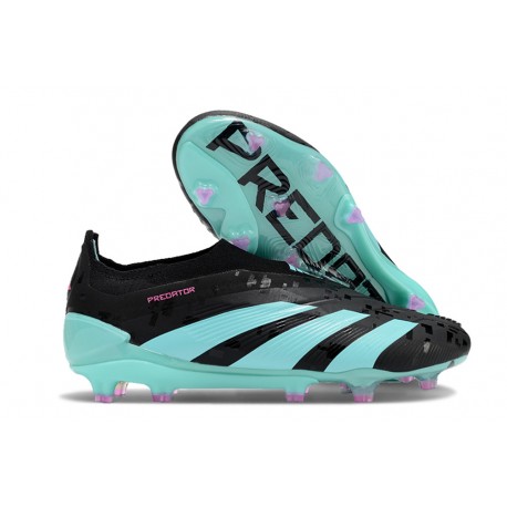 adidas Predator Elite Laceless FG Black Blue