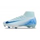 Nike Air Zoom Mercurial Superfly 10 Elite FG White Blue