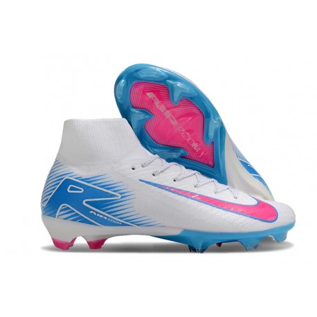 Nike Air Zoom Mercurial Superfly 10 Elite FG White Blue Pink