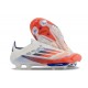 adidas F50+ LL FG Cleats Advancement - White Solar Red Lucid Blue