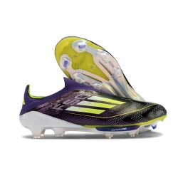 adidas F50+ FG LL Firm Ground Cleats Purple Yellow