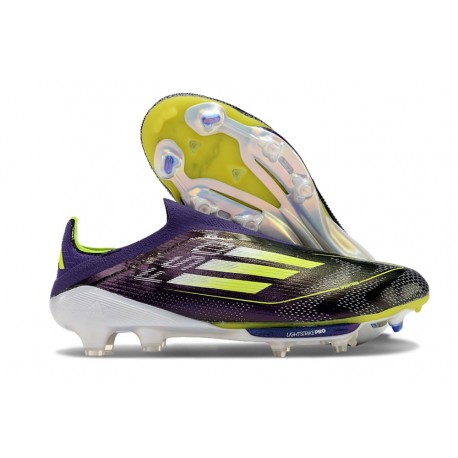 adidas F50+ FG LL Firm Ground Cleats Purple Yellow