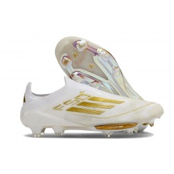 adidas F50+ FG Firm Ground Cleats Ftwr White Gold Met