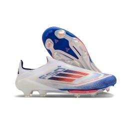 adidas F50+ FG Firm Ground Cleats Ftwr White Solar Red Lucid Blue