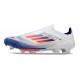 adidas F50+ FG Firm Ground Cleats Ftwr White Solar Red Lucid Blue