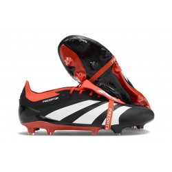 adidas Predator Elite Tongue FG Core Black White Solar Red