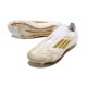 adidas F50 Elite Laceless FG Ftwr White Gold Met