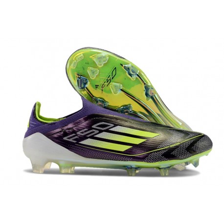 adidas F50 Elite Laceless FG Unity Purple White Lucid Lemon