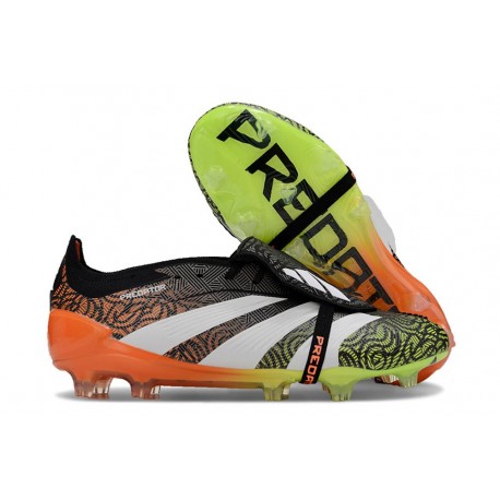 News adidas Predator Elite FT FG Black White Orange Green