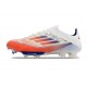 adidas F50 + FG Soccer Boots Advancement - White Solar Red Lucid Blue