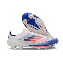 adidas F50+ FG Ftwr White Solar Red Lucid Blue