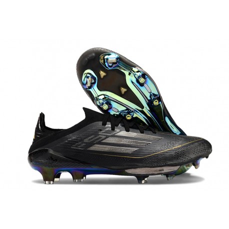 adidas F50 + FG Soccer Boots Core Black Iron Met Gold Met