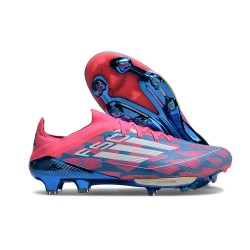 adidas F50 + FG Soccer Boots Solar Blue Ftwr White Pink