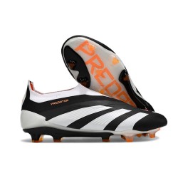 adidas Predator Elite Laceless FG Black White Orange