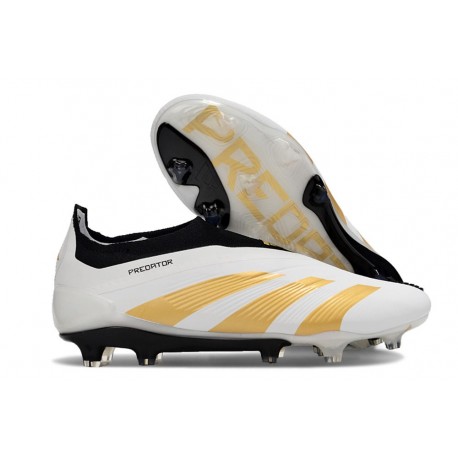 adidas Predator Elite Laceless FG White Golden