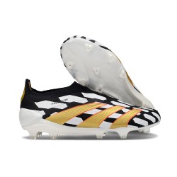 adidas Predator Elite Laceless FG Black Gold White