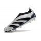 adidas Predator Elite Laceless FG Silver Black