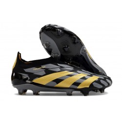 adidas Predator Elite Laceless FG Black Golden