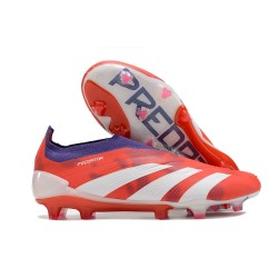 adidas Predator Elite Laceless FG Red White