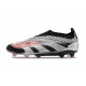 adidas Predator Elite Laceless FG Black Silver Red