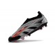 adidas Predator Elite Laceless FG Black Silver Red