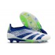 adidas Predator Elite Laceless FG White Blue Green