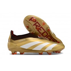 adidas Predator Elite Laceless FG Gold White