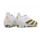 adidas Predator Elite Laceless FG White Gold