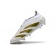 adidas Predator Elite Laceless FG White Gold