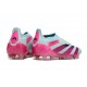 adidas Predator Elite Laceless FG Almost Blue Lucid Pink