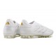 adidas Copa Pure 2 Elite+ FG Cleat Leather Ftwr White Gold Met