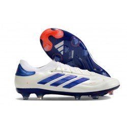 adidas Copa Pure 2 Elite+ FG Cleat Ftwr White Lucid Blue Solar Red