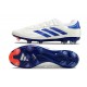 adidas Copa Pure 2 Elite+ FG Cleat Ftwr White Lucid Blue Solar Red