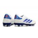 adidas Copa Pure 2 Elite+ FG Cleat Ftwr White Lucid Blue Solar Red