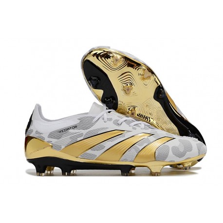 adidas Predator Low Elite Firm Ground Gold White Grey