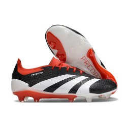 adidas Predator Low Elite Firm Ground Black White Red