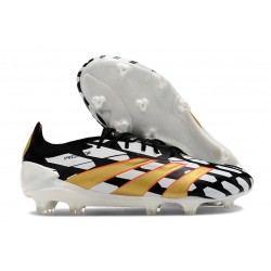 adidas Predator Low Elite Firm Ground Black White Gold