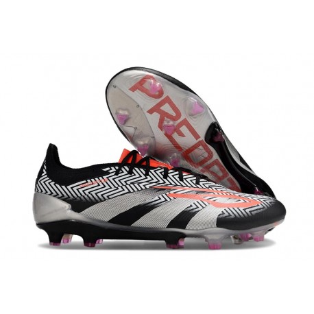 adidas Predator Low Elite Firm Ground Black White Orange