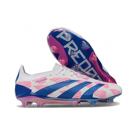 adidas Predator Low Elite Firm Ground White Blue Pink