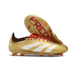 adidas Predator Low Elite Firm Ground Gold White Red