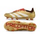 adidas Predator Low Elite Firm Ground Gold White Red